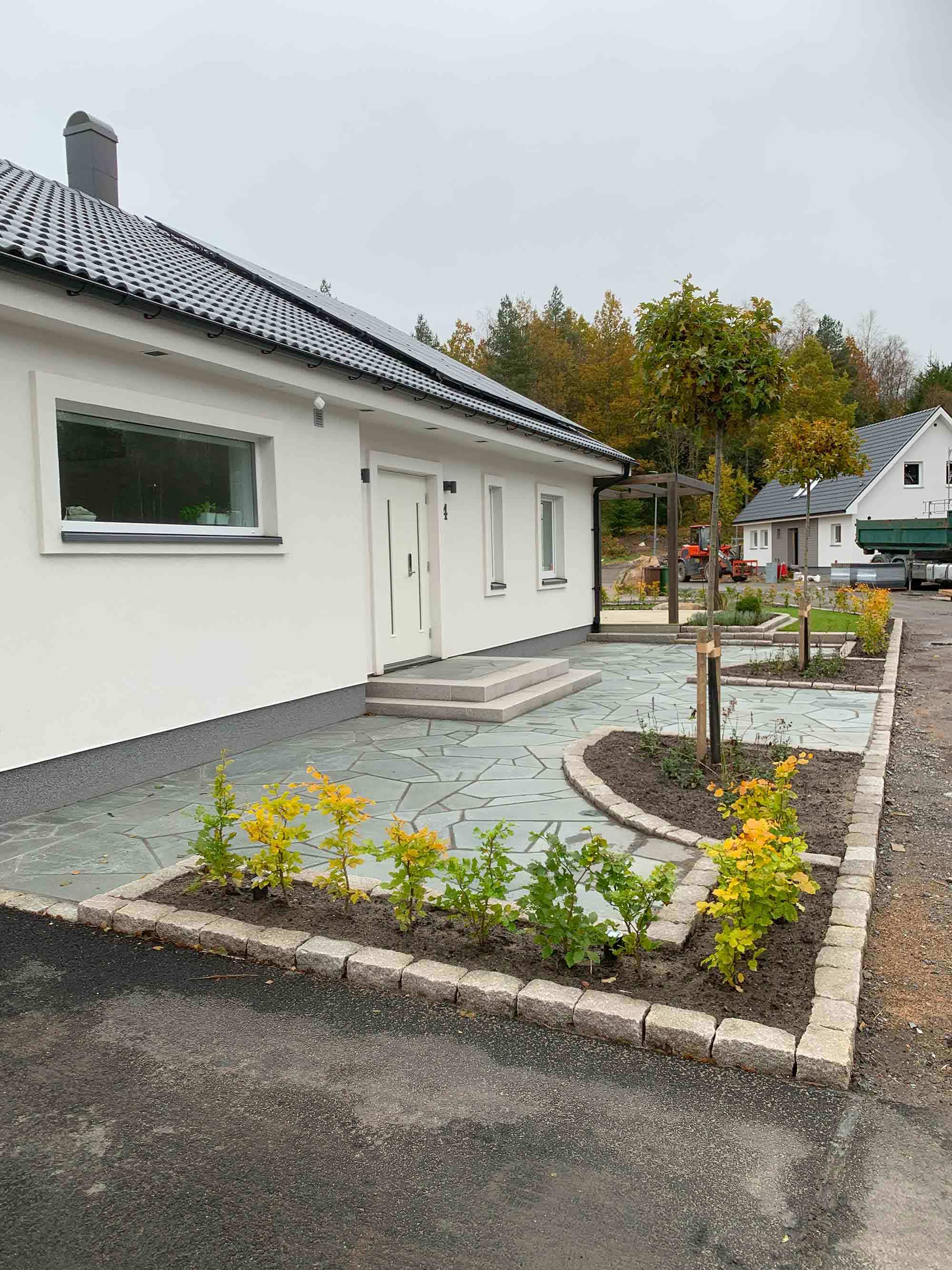 Utemiljö, entré, plattor