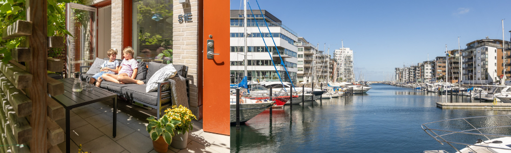 Familjevänlig lägenhet vid vatten