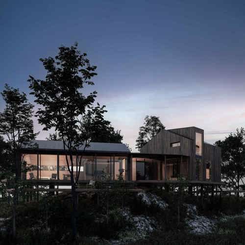 arkitektritat hus, hus, villa, ny bostad, nyproduktion