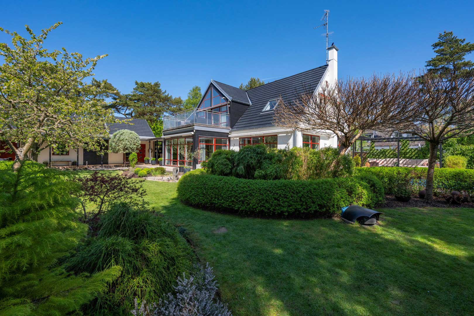 trädgård, grönskande, gräsklippare