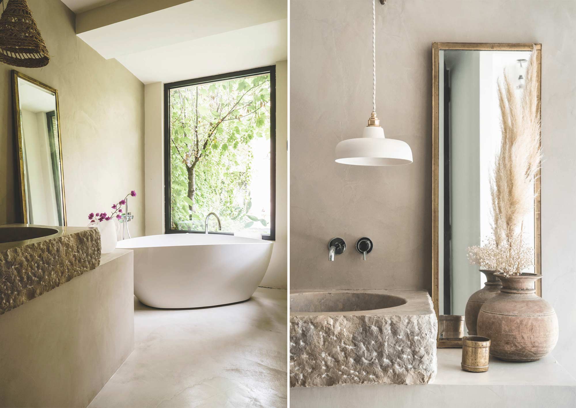 Badrum i naturmaterial