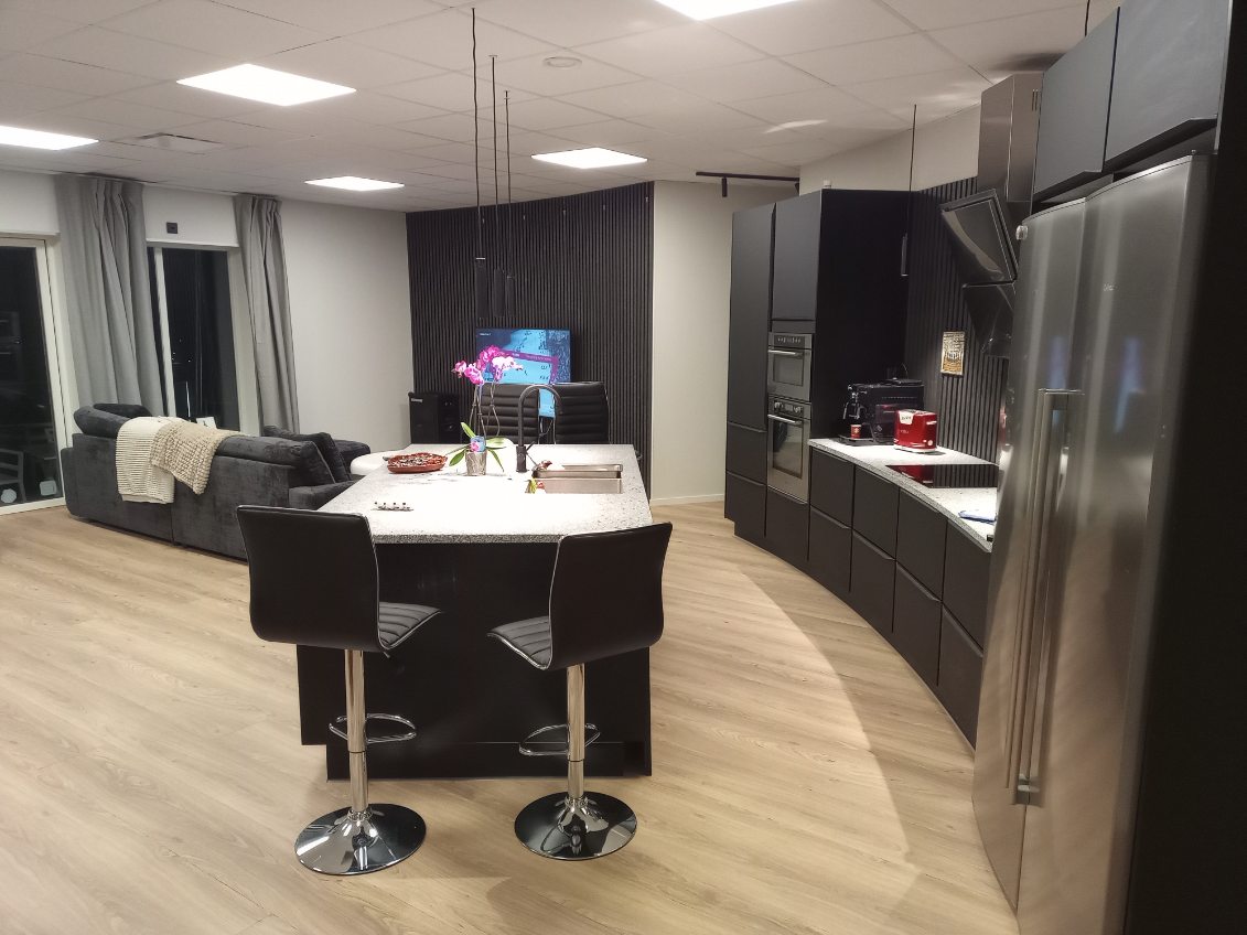 Interiör hus i vattentorn