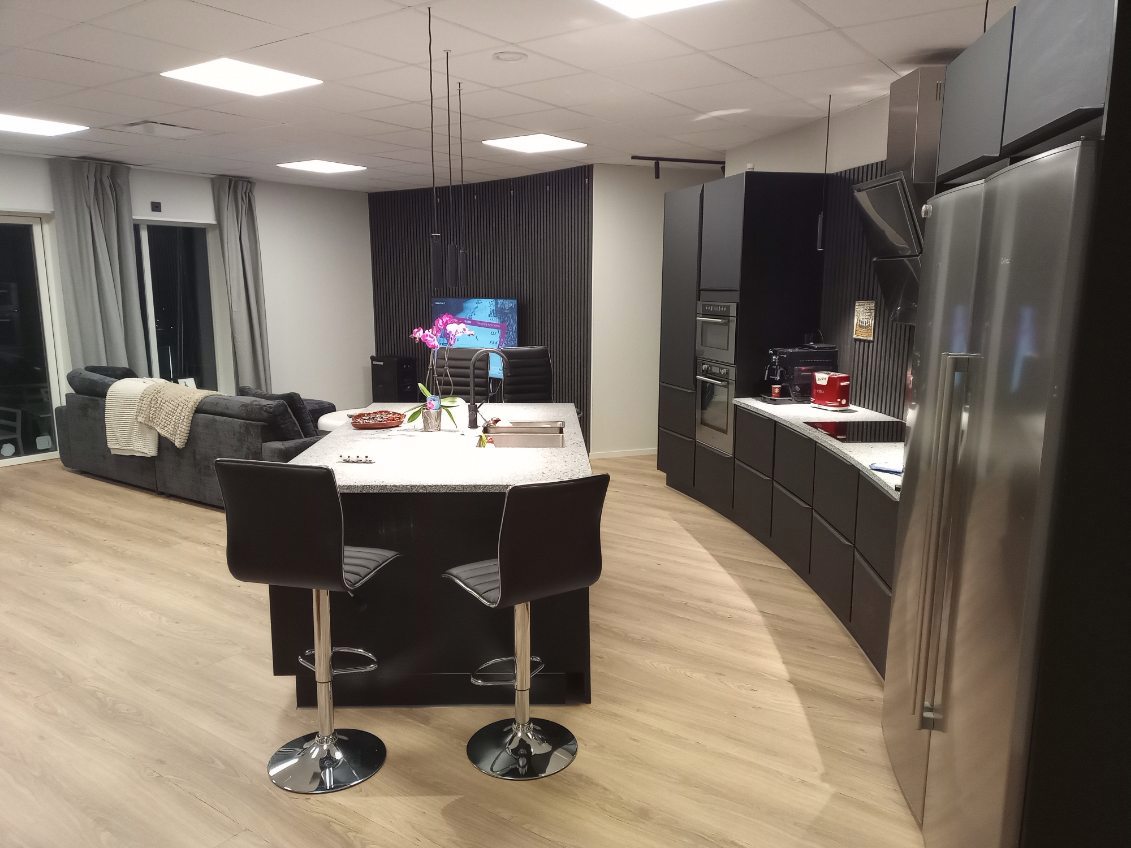 Interiör hus i vattentorn