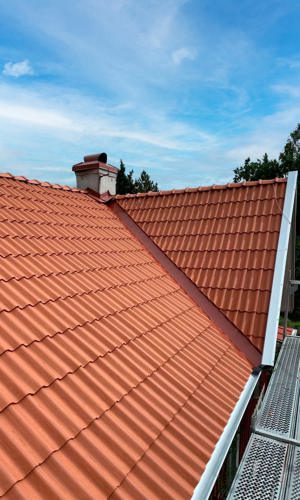 Nylagt tak, tegelpannor