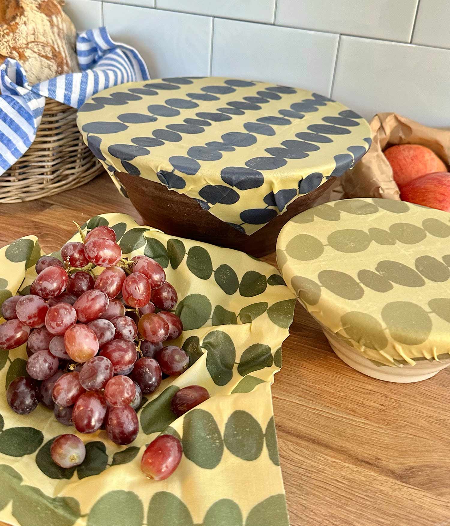 bivaxduk, förvaring av frukt