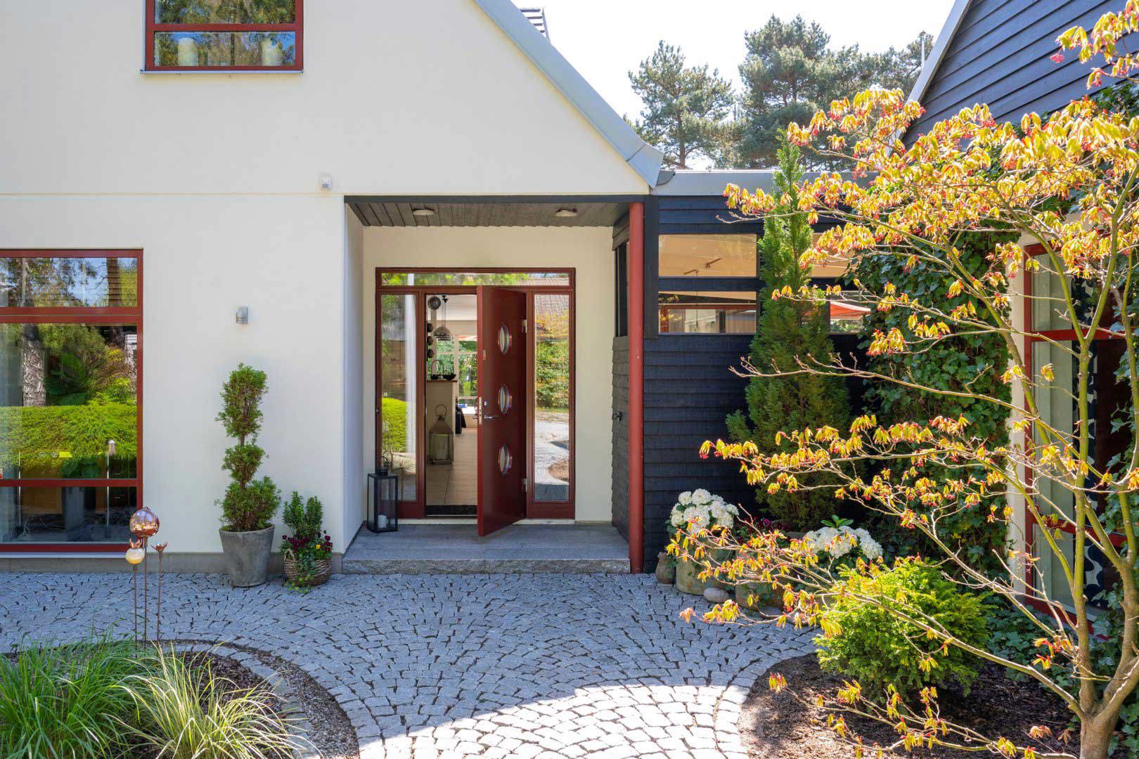 entré, bostad, villa