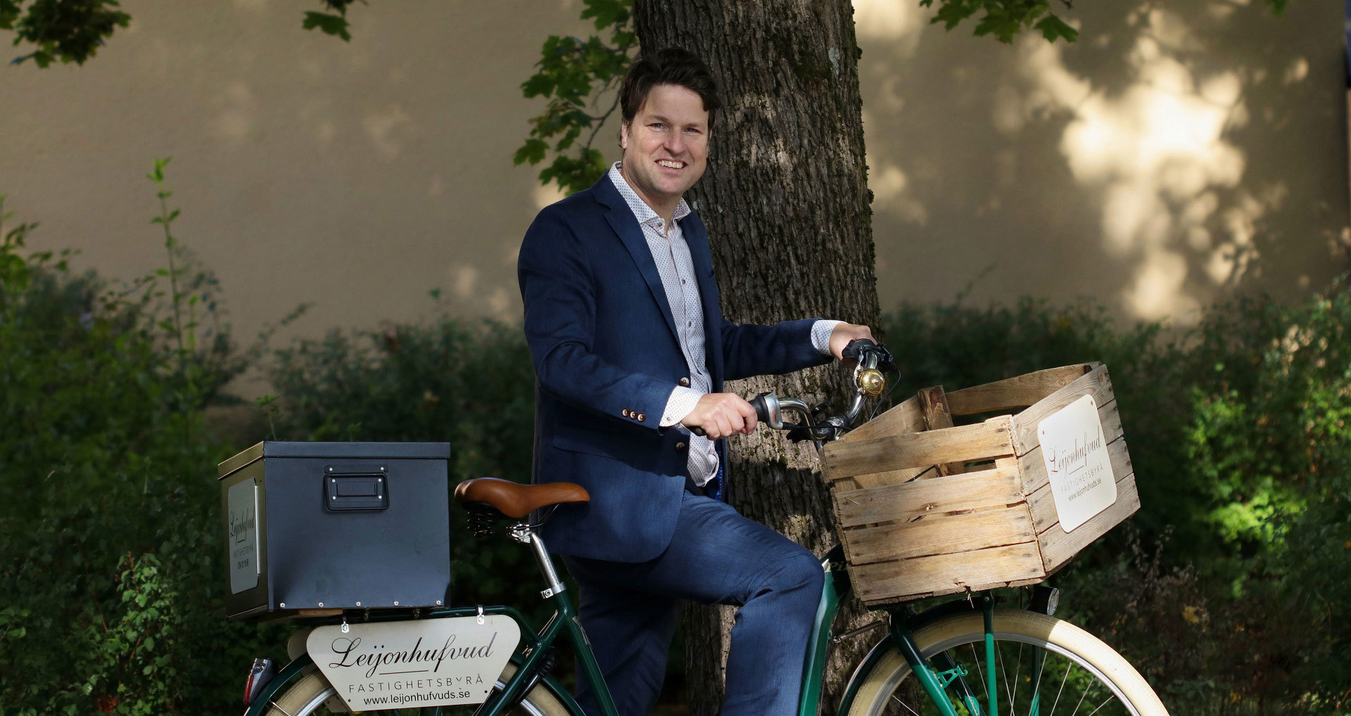 mäklare på cykel
