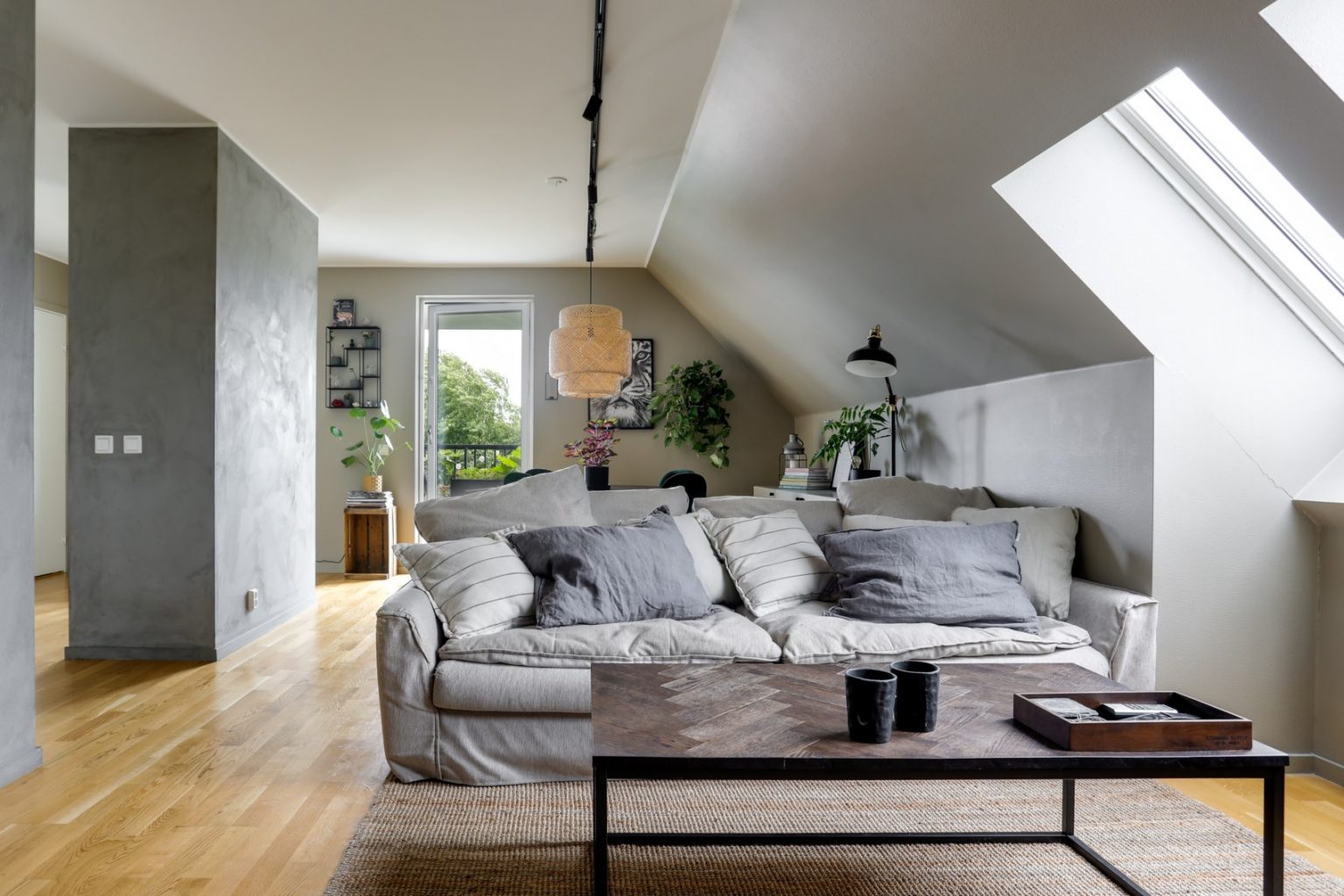 Vindsvåning i Örebro, vardagsrum