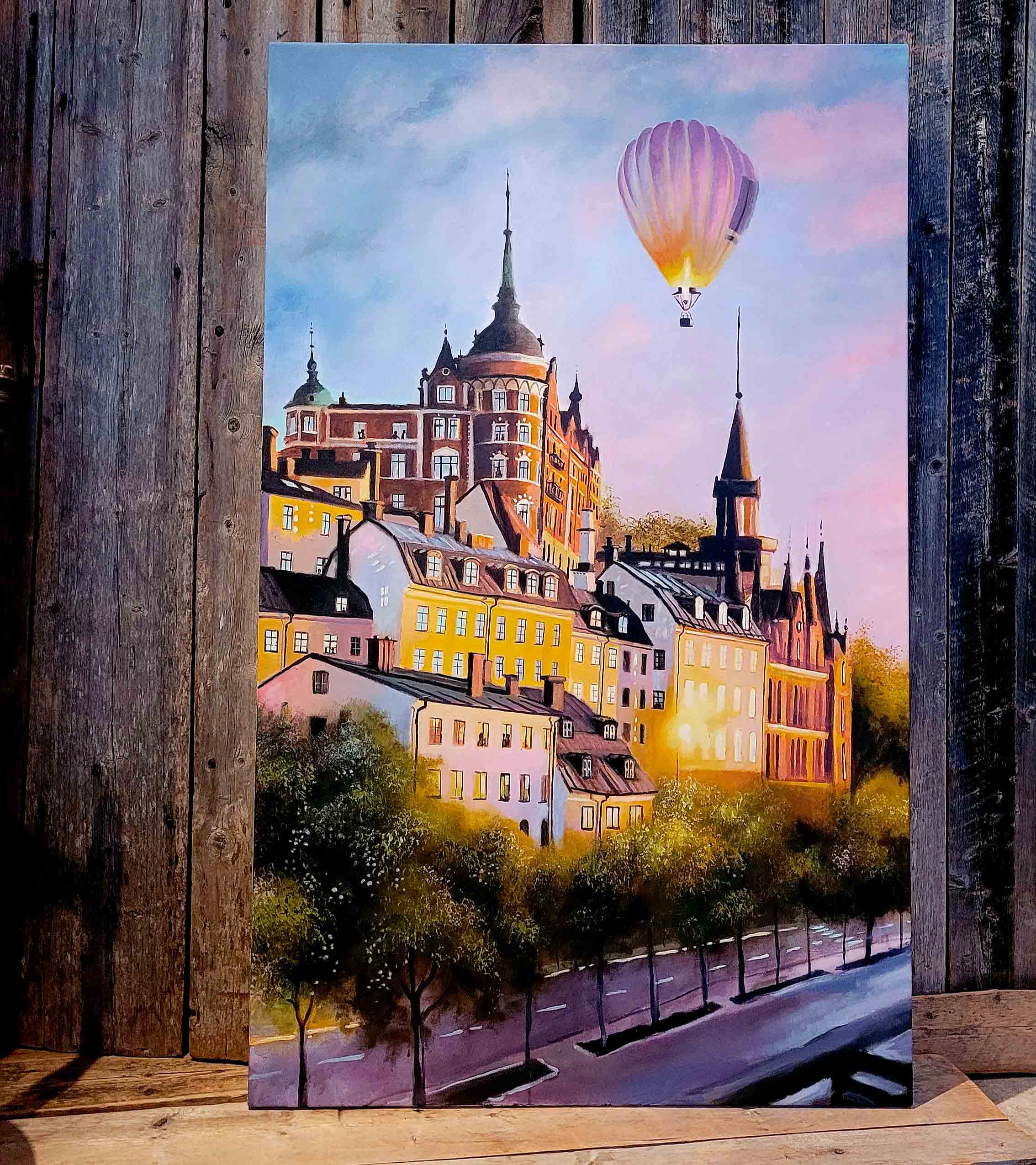 Tavla från konstnär, nordiskt ljus