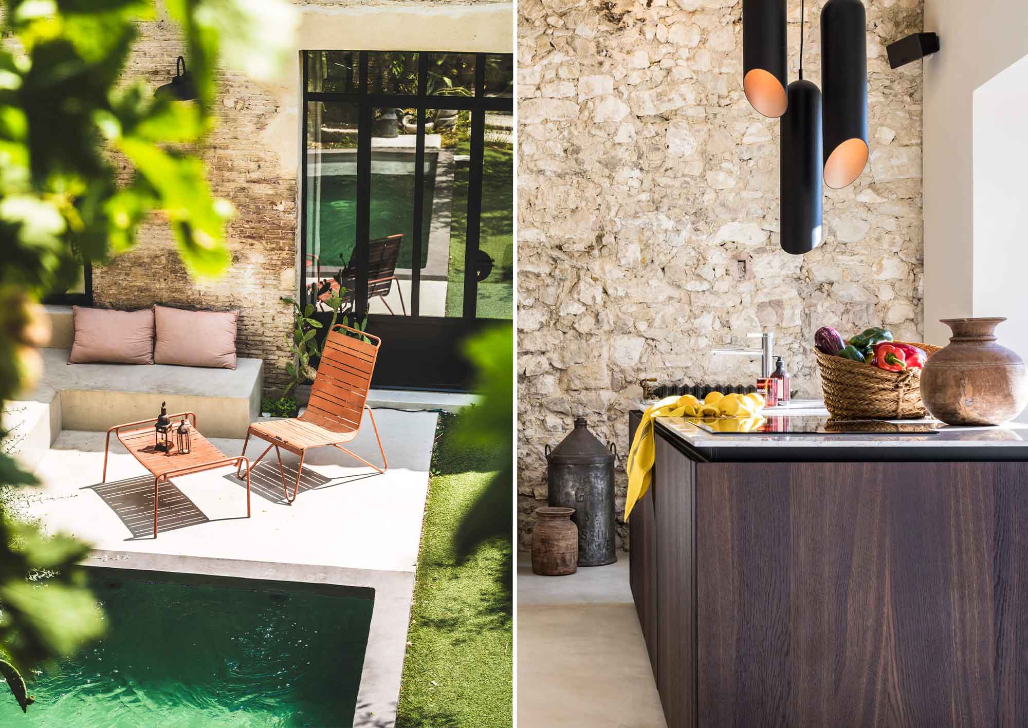 Franskt hus med modern inredning