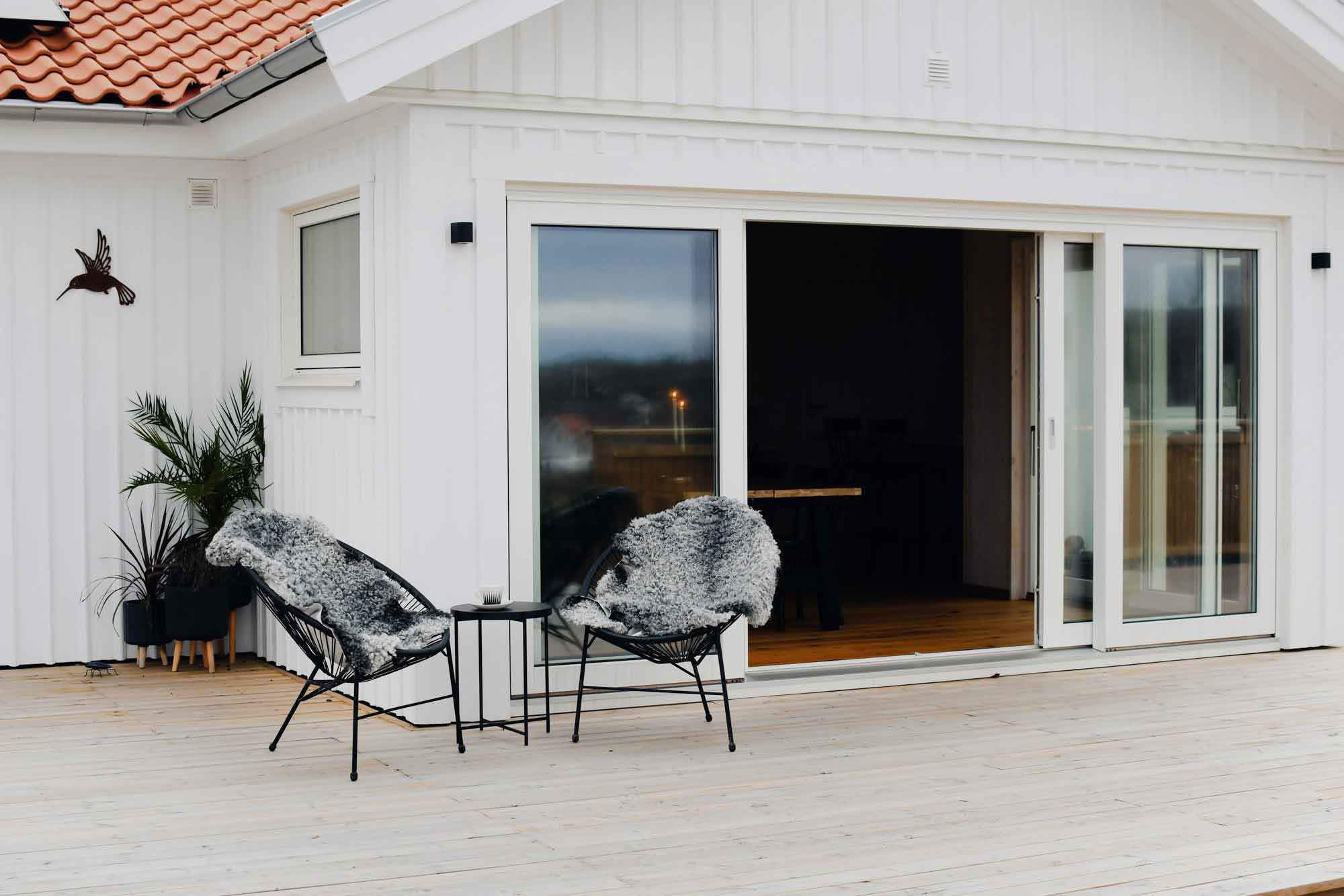 fasad, nybyggt hus, villa